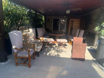 Dining room table with 10 chairs