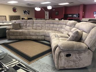BRAND NEW SECTIONAL SOFA WITH RECLINABLE CHAIRS