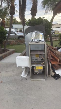 Free Gas Furnace and Toilet