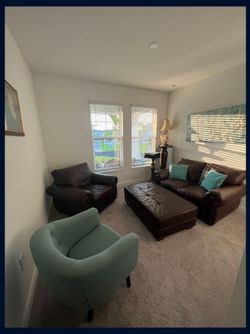 Italian Leather Living Room Set