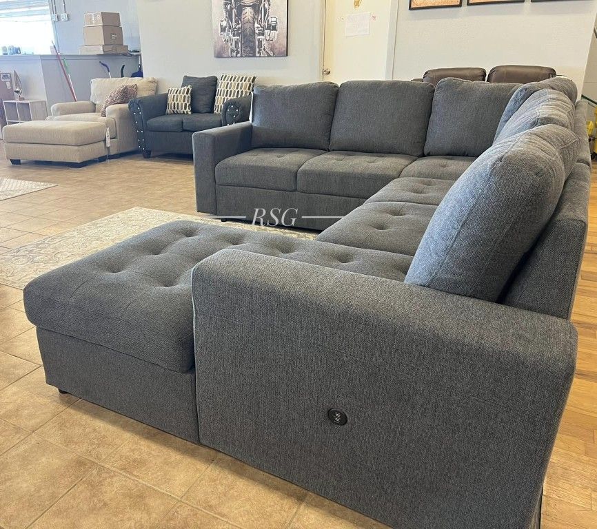 Sleeper Sectional Couch With Storage Chaise Color Options ⭐U Shaped Sleeper Sectional