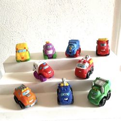 Hasbro Tonka Lil’ Chuck & Friends Wheel Pals Lot of 9 Vehicles