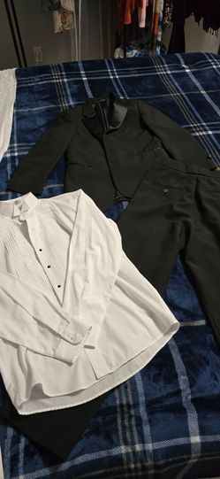 Black Tuxedo Suit with White Tuxedo Shirt
