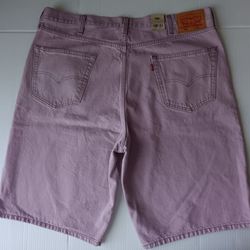Levi's 469 Loose 12" Men's Pink Jean Shorts Size 40 and 44