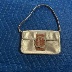 Kate Spade Metallic Gold Leather Baguette Bag - Vintage Style