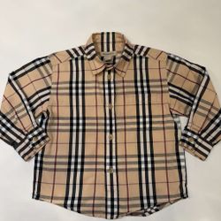 Burberry Kids Long Sleeve Shirt Size 3y Authentic 