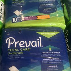 Prevail Total Care Underpads