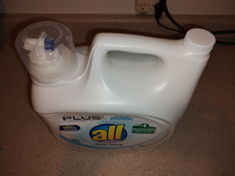 All Free & Clear Plus+ HE Liquid Laundry Detergent 237 FL OZ New