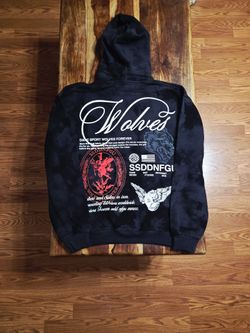 Darc Sport Men's "ARCHANGEL"  Black Marble Wash Pullover Hoodie