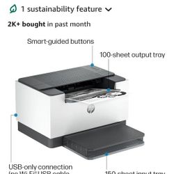 HP LaserJet M209d LaserJet Printer Blk & Wht