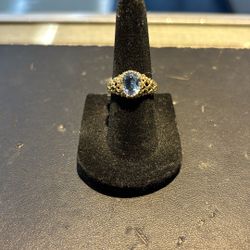 Aquamarine 14K Ring 