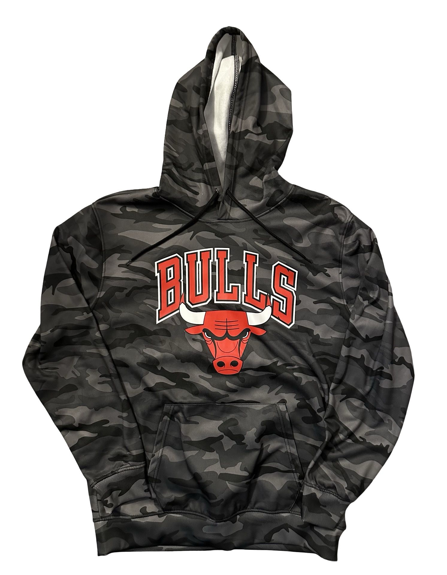 Chicago Bulls NBA ULTRA GAME Black Camo Hoodie - Men’s Large