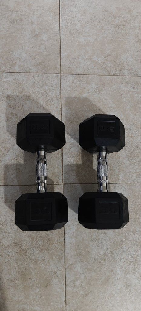 Pair of Dumbbells 30 lb Each (60 lbs Total)
