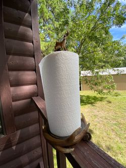 Paper Towel Holder with Deer