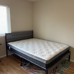 Queen Size Bedframe With Mattress