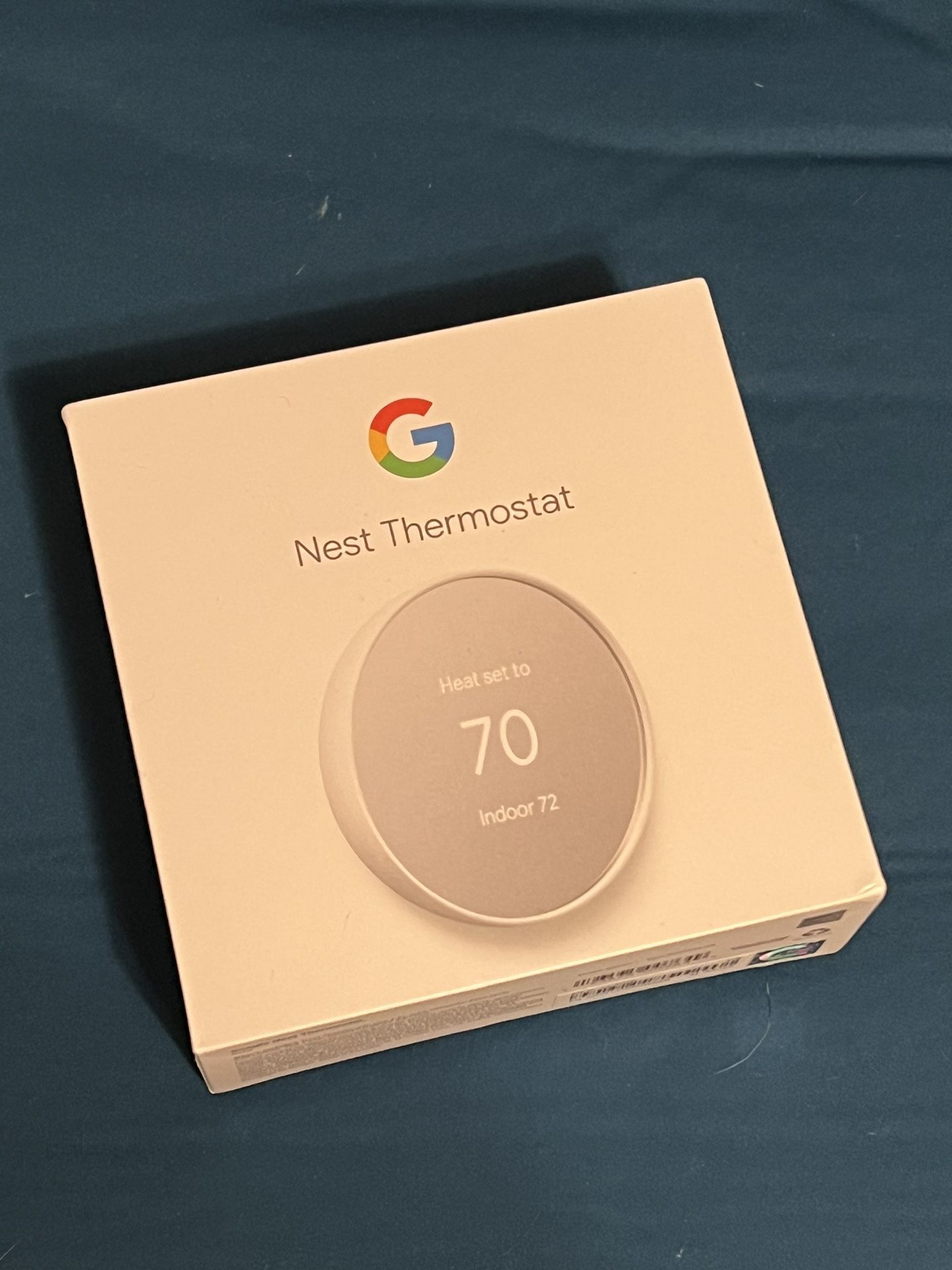 Never Used - Google Nest Thermostat - Smart Thermostat for Home - Programmable Wifi Thermostat - Snow