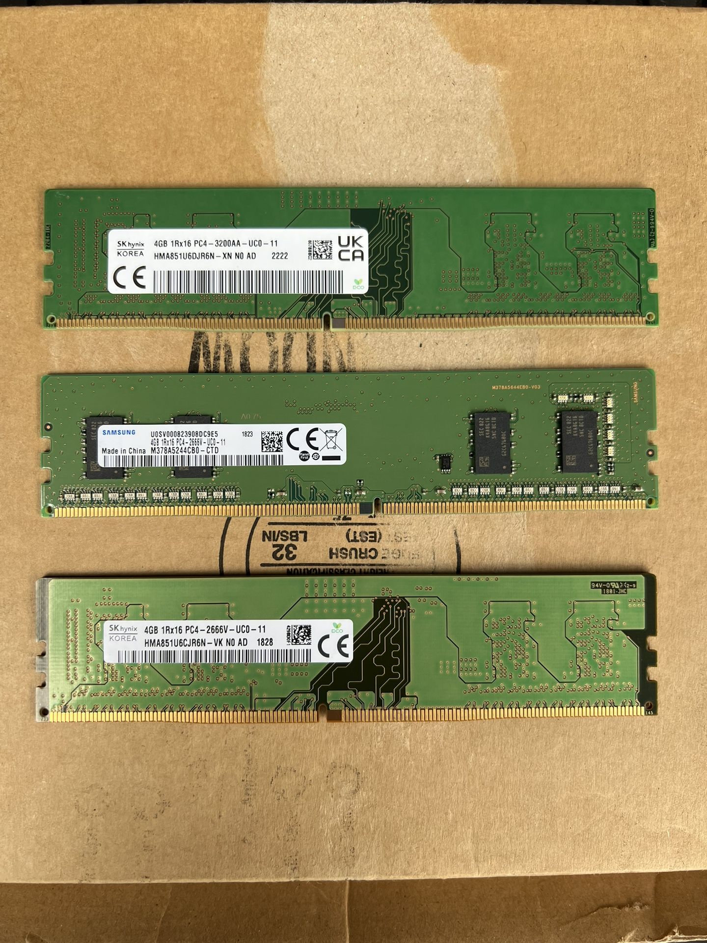 4GB DDR4 UDIMM Memory for desktop