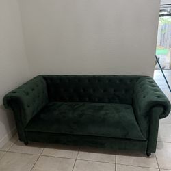 Sofa Chester Velvet Dark Green 