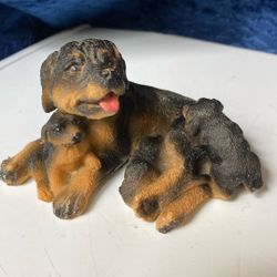 Plastic Dog Figurine 
