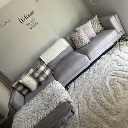 sectional gray  couch