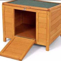  20 in. H Wooden Pet Hutch Cage with Asphalt Roof.