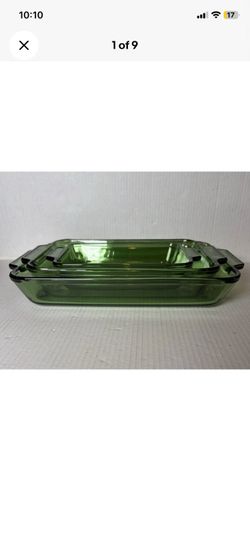 Anchor Pyrex Green Set Casserole