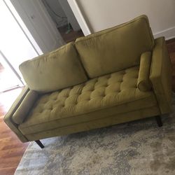 Gold Tufted Sofa