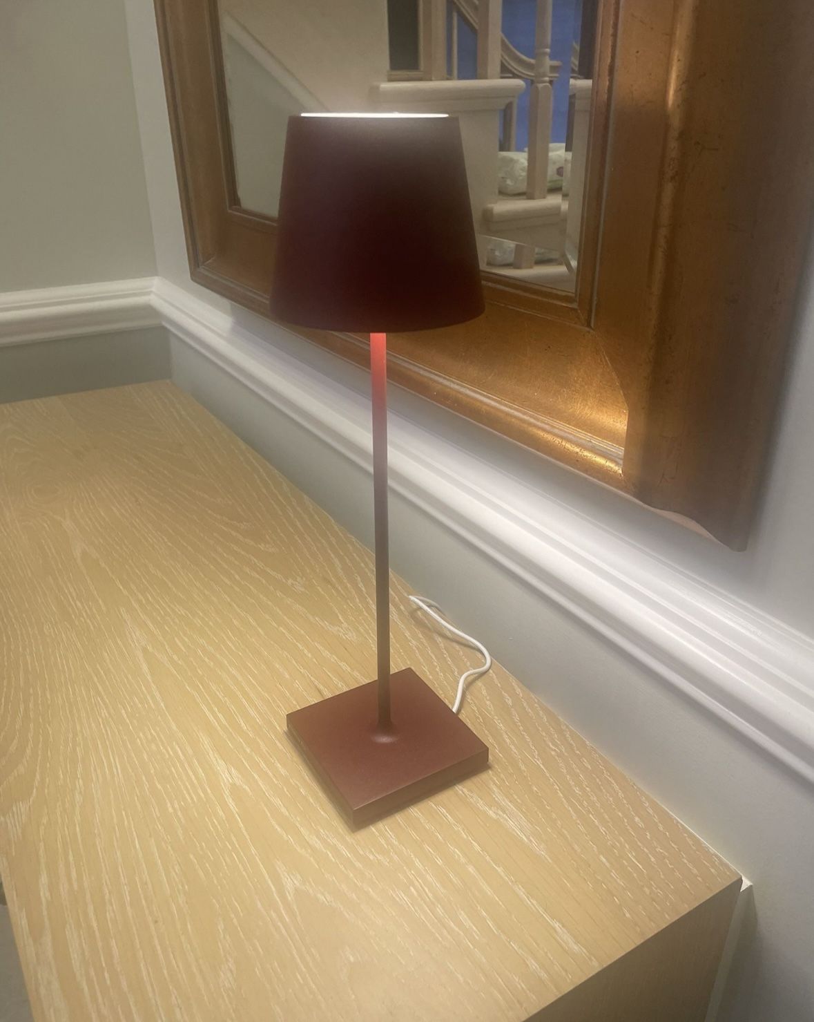 Zafferano, Poldina Pro Lamp, Rechargeable Cordless Table Lamp with Touch Controls, Suitable for Indoor and Outdoor, Dimmer