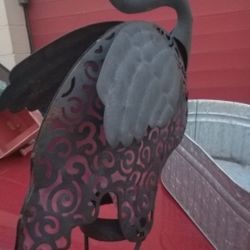 Solar Flamingo Pathway Garden Decor Sculpture Lawn Patio Art Stake Statue Metal