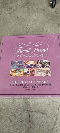TRIVIAL PURSUIT 1989 THE VINTAGE YEARS 1920's -1950's - BRAND NEW SEALED! VTG
