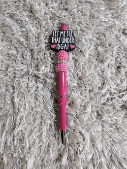 Idgaf Beaded Pen
