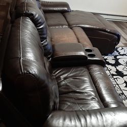 Leather Sectional