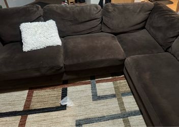 Brown sectional