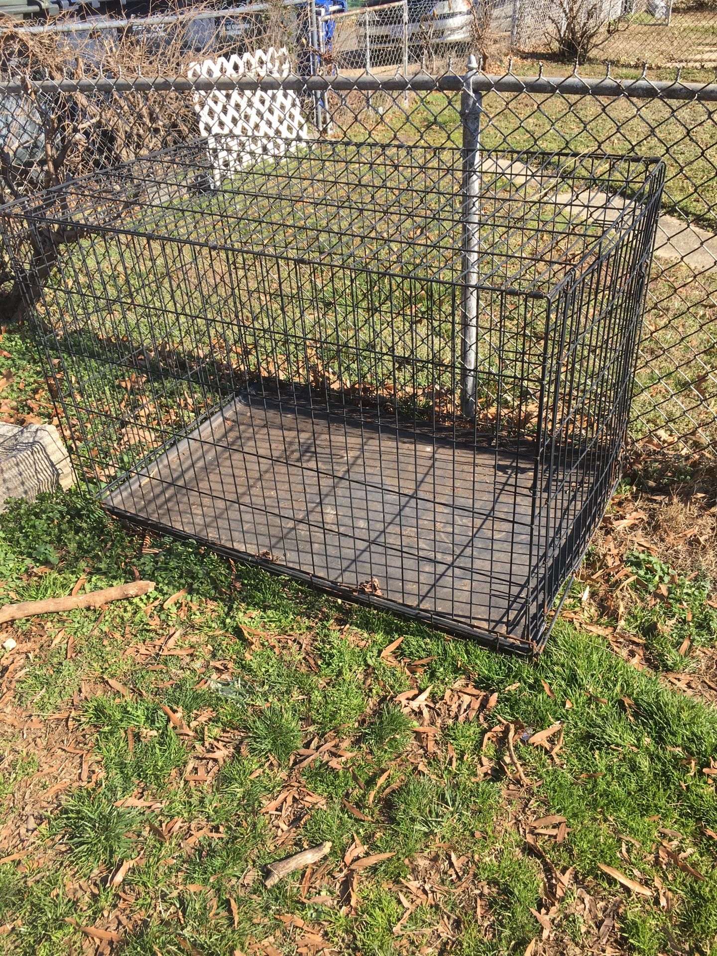 Xxl dog cage with bottom