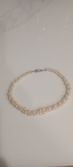 14k Gold  Clasp Freshwater Pearl Little Girls Necklace