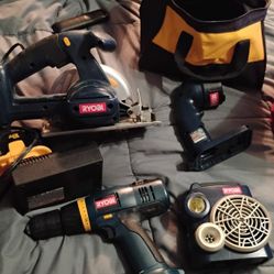 RYOBI TOOLS SAW DRILL WITH BATTERY AND CHARGER 60$ OBO