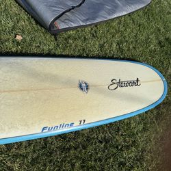 Stewart Funline 11 -8’6” Surfboard With Bag/fins