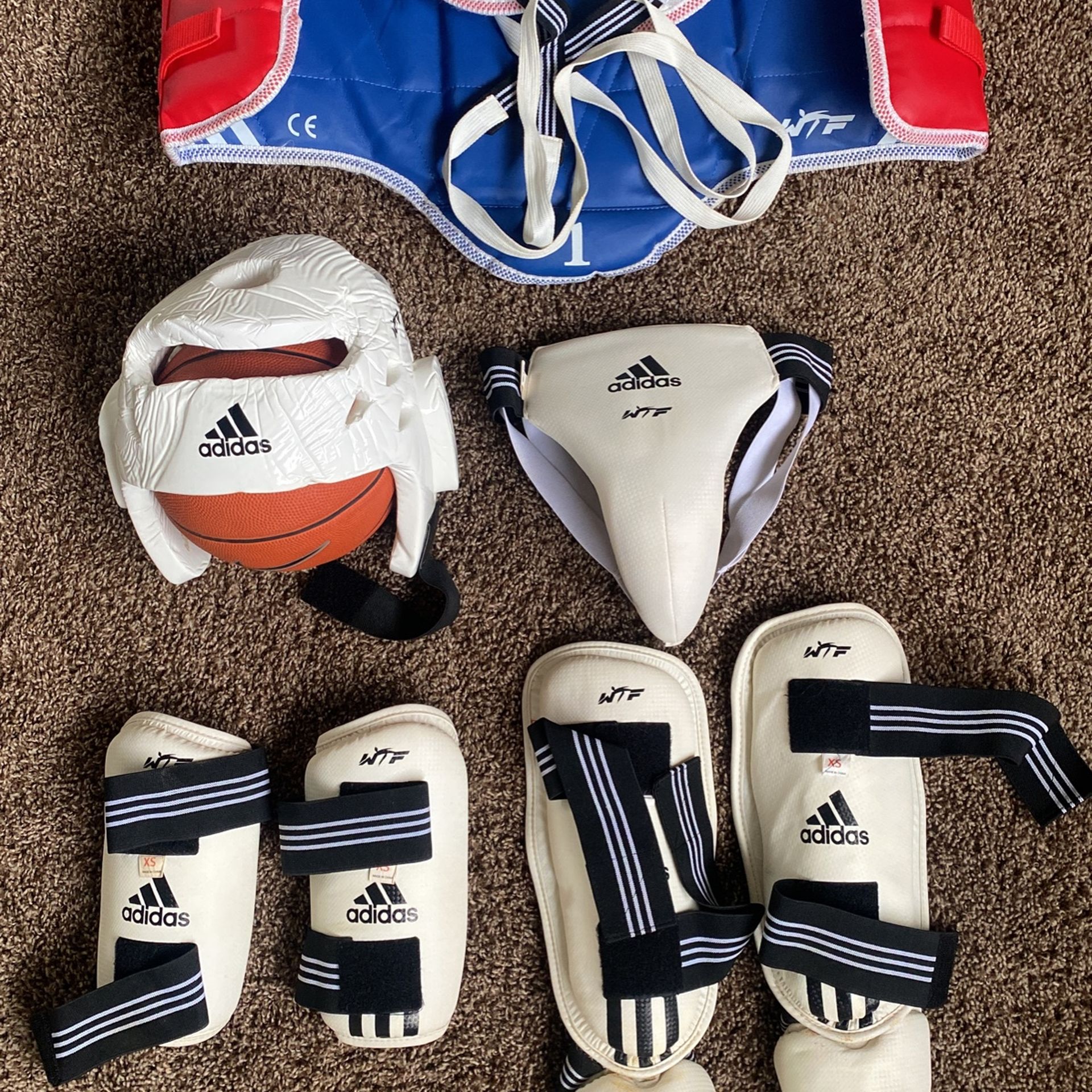 Adidas Taekwondo Custom Ultimate Sparring Gear Set w/Team USA Bag