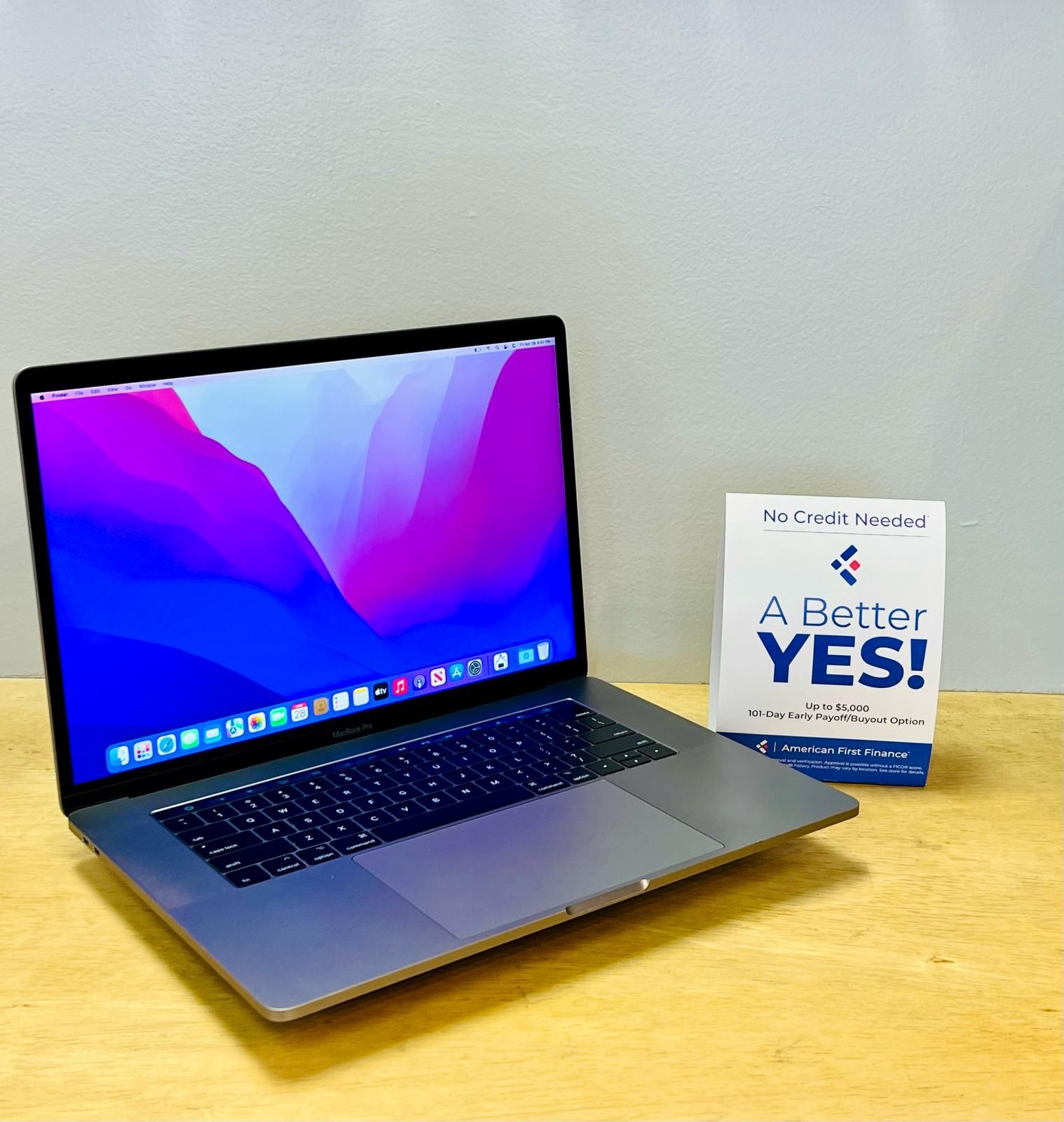 MacBook Pro 15” Laptop Apple Space Grey Intel Core i7/16GB RAM/512GB⚡️Microsoft Office Word Excel,Logic,Final Cut💻 1Yr Wrnty✅ $0Down Finance Availabl