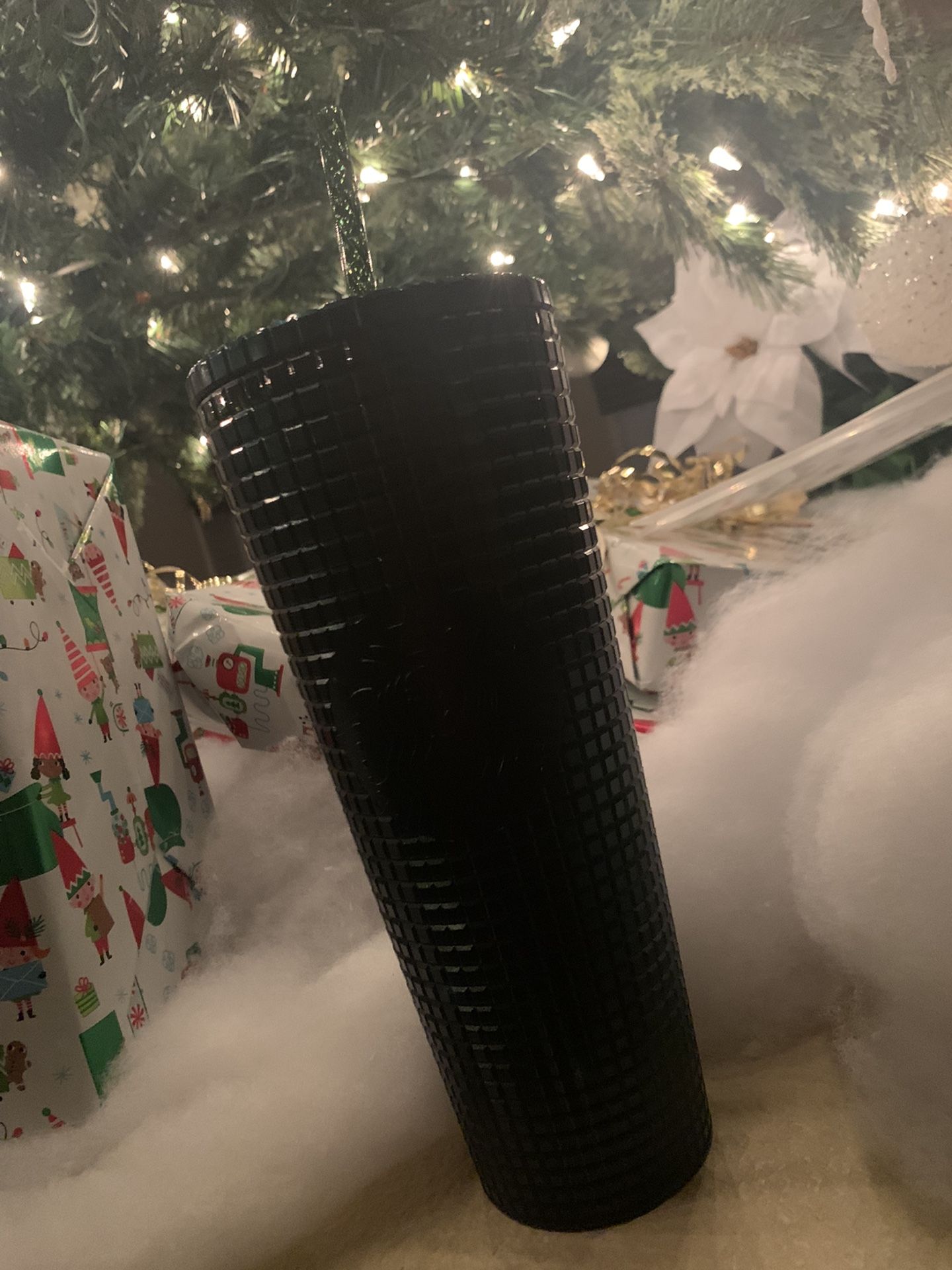 Starbucks Green Grid Holiday Tumbler 