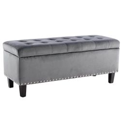 Uxie Ottoman Gray 
