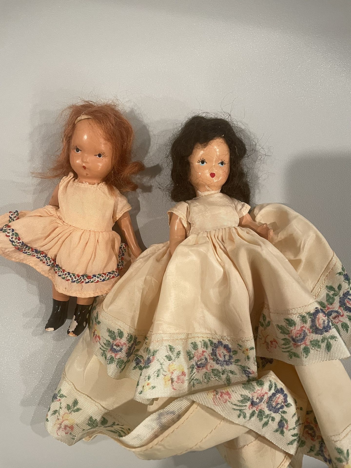 2 Vintage Nancy Anne Storybook Bisque dolls