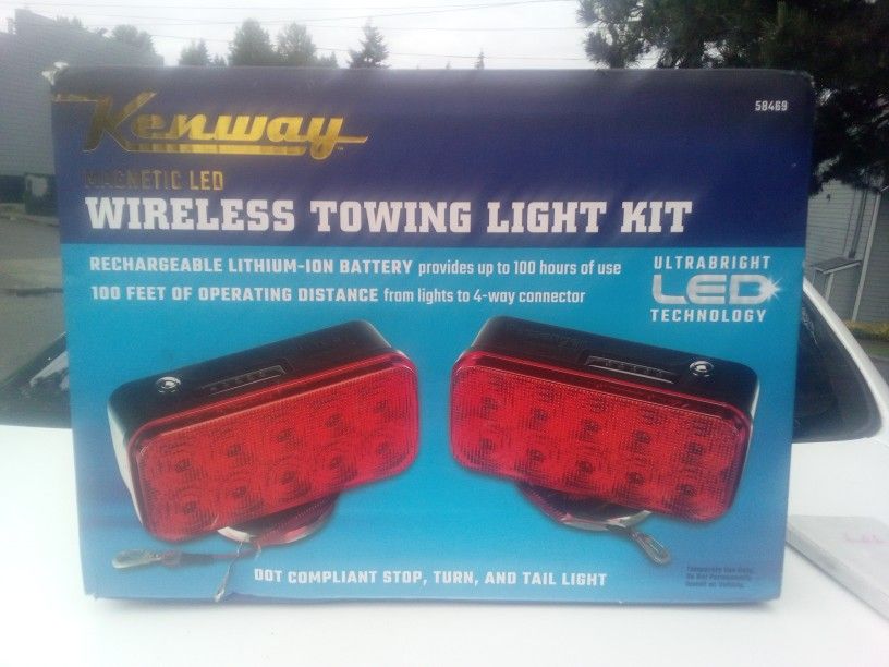 Wireless Magnetic LED Towing Light Kit 