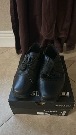 Supra Kids Vaider Black Dress Shoes