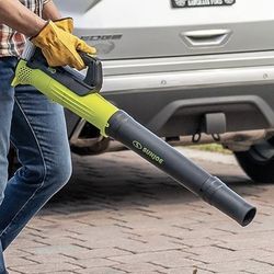 CORDLESS BLOWER - Sun Joe 24V-TB-LTE 24-Volt IONMAX Jet Blower Cordless Compact Turbine Leaf Blower 100-MPH