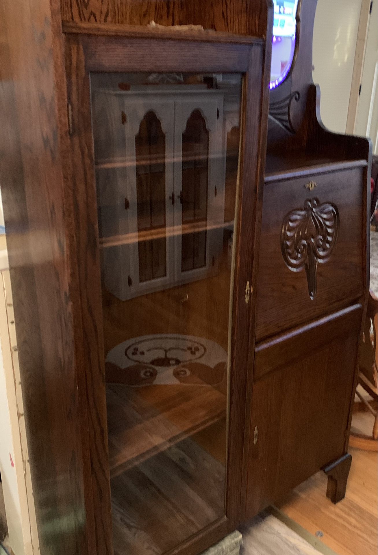 Antique Stationary Hutch Cabinet MUST GO