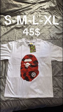 red bape camo shirt