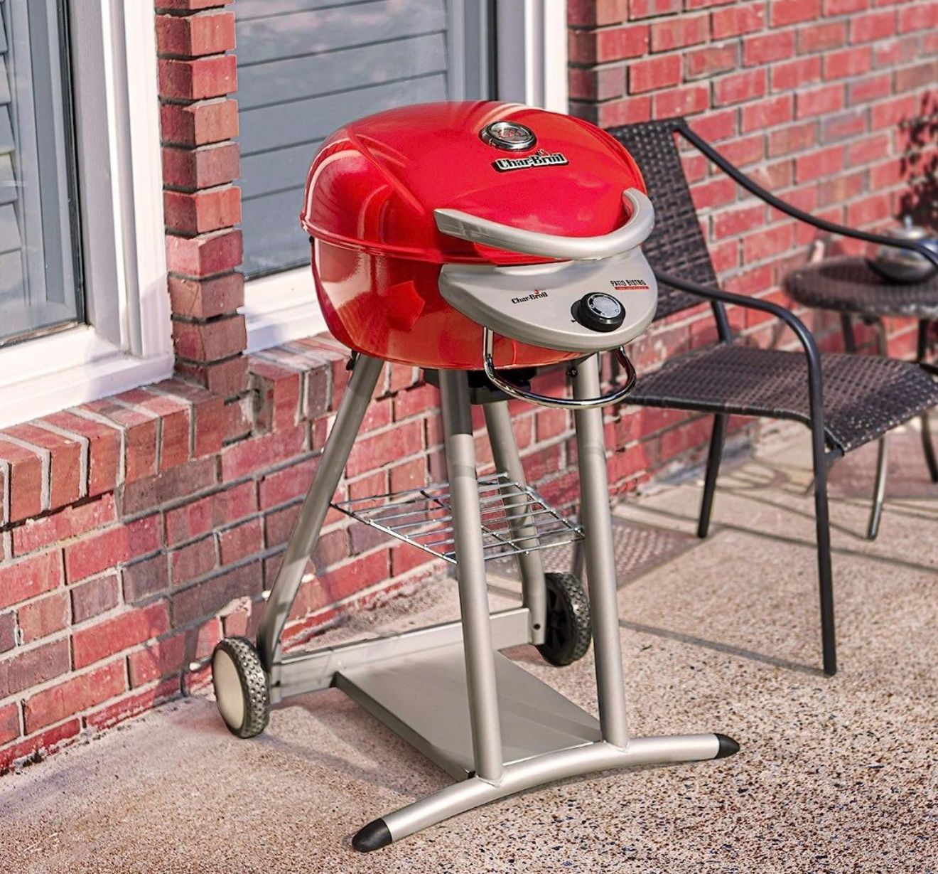Char-Broil TRU-Infrared Patio Bistro Electric Grill, Red new in box