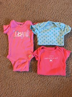 Tons of Adorable Newborn Onesies