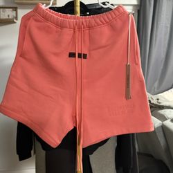 Essentials Fear Of God Coral Shorts XXS To XXL Authentic